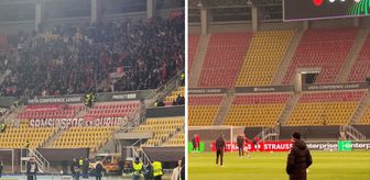 Deplasman tribünümüz ev sahibi tribününü tam üçe katladı