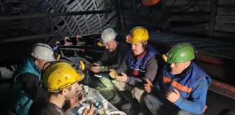 Madenciler ilk sahurunu yerin 120 metre altında yaptı