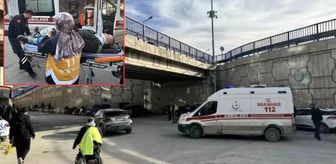 Köprüde can pazarı! Tutunamayınca yere düştü
