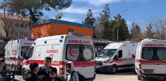 Okulda alarm! Ambulanslar peş peşe sıralandı