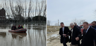 Edirne'de taşkın kabusu! Botla kurtarılan isim herkesi şaşırttı