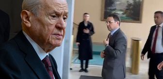 Yeni bakandan sürpriz ziyaret! Bahçeli kapıda karşıladı