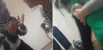Üvey babanın 9 yaşındaki çocuğa yaptıkları kamerada