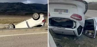 Otomobil takla attı! Çok sayıda yaralı var