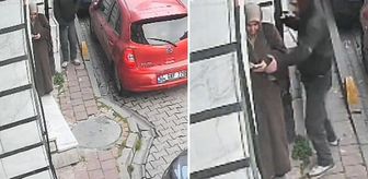 Güpegündüz kaydedilen görüntüye bakın: Kadının yanına sinsice yaklaşıp...