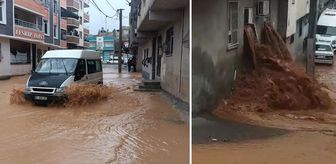 O ilimiz felaketi yaşıyor! Sel suları evin içinden çıktı
