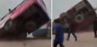 İçi yolcu doluydu! Facia anbean kaydedildi