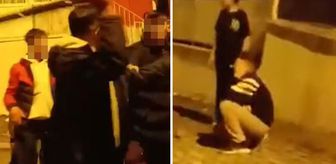 Çığlıkları sokağı inletti! Kan donduran görüntüler