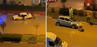 Gök delindi, yollar göle döndü! Vatandaşlar yollarda mahsur kaldı
