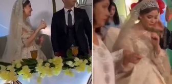 Düğün töreninde skandal hareket