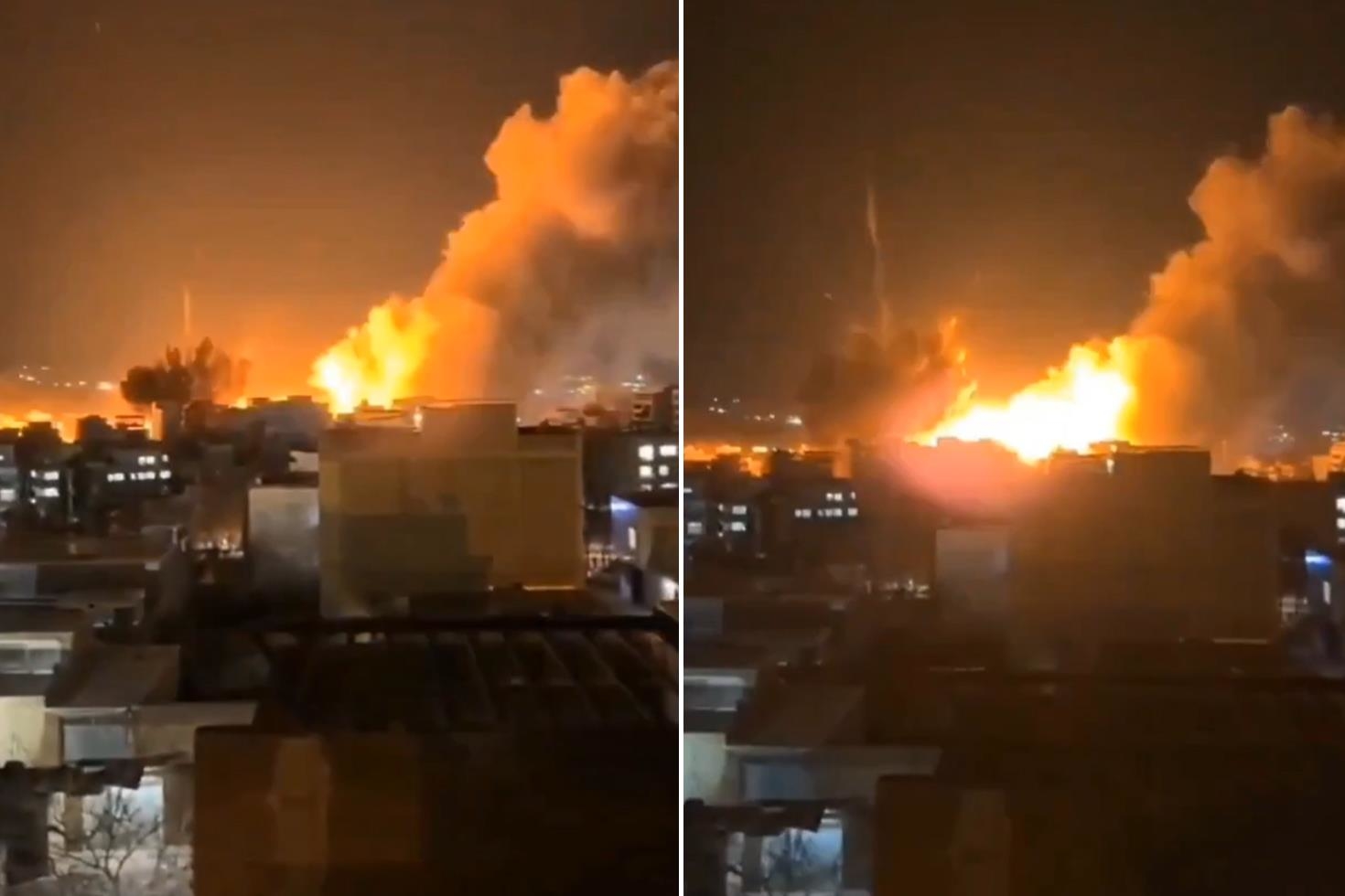 Gece yarısı art arda patlamalar! Füzelerin hedefi bu kez bambaşkaydı
