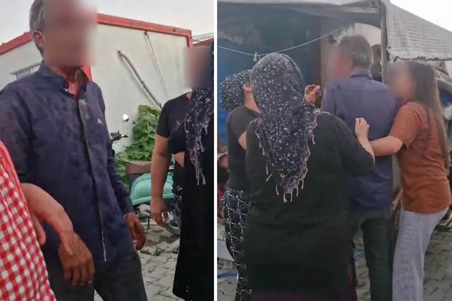 Öz kızına bile acımadı! Konteyner kenti palayla bastı!