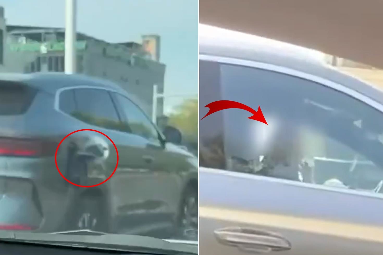 Araçtaki detayı fark eden kornaya bastı, kadının tepkisi pes dedirtti