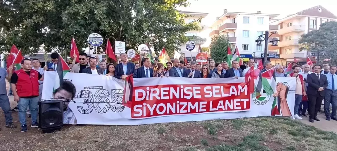 Muğla'da Direnişin Simgesi Gazze Yürüyüşü Düzenlendi