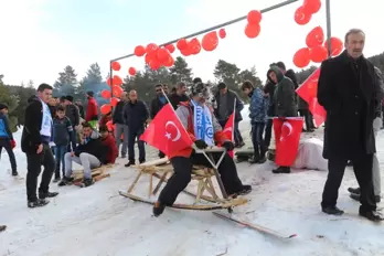 Kızak Festivali Renkli Görüntülere Sahne Oldu