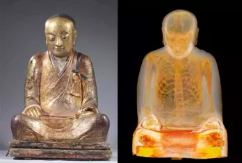 Çin'den Kaçırılan Buddha Heykelinin İçinden Keşiş Mumyası Çıktı