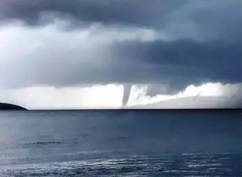 Kos'taki Hortum Bodrum'dan da Görüldü