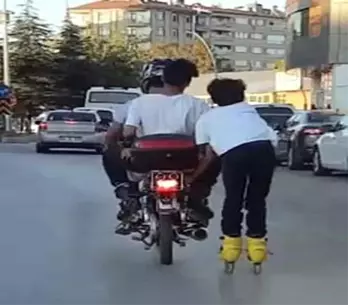 Trafikte Patenle Tehlikeli Yolculuk