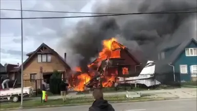 Şili'de Evin Üzerine Uçak Düştü: 6 Ölü