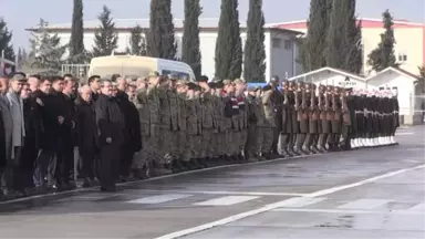 El Bab'da Şehit Düşen 2 Askerin Naaşı Memleketlerine Uğurlandı (3)