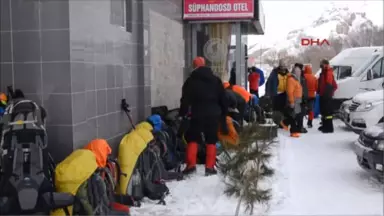 Bitlis Milli Dağcılar, Çığ Tehlikesi Nedeniyle Zirve Yapamadı