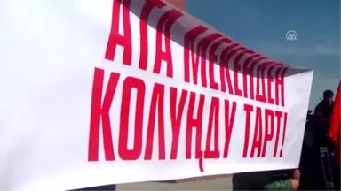 Ata Meken Partisi Lideri Tekebayev'in Gözaltına Alınmasının Ikinci Gününde Protestolar Devam Etti -...