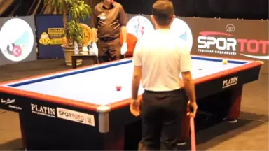 Türkiye Bilardo Şampiyonası - Murat Çelik, Birinci Etabın Şampiyonu Oldu