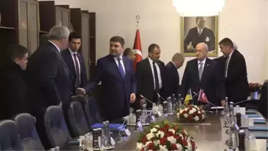 TBMM Başkanı Kahraman, Ukrayna Başbakanı Groysman'ı Kabul Etti