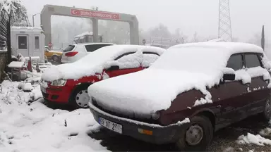 Kırklareli'nde Kar Yağışı Etkili Oldu