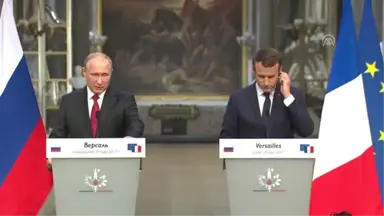 Macron-Putin Basın Açıklaması