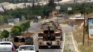 PYD Denetimindeki Afrin Sınırına Tank Sevkiyatı