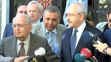 Kılıçdaroğlu, Hüsamettin Cindoruk'u Evinde Ziyaret Etti