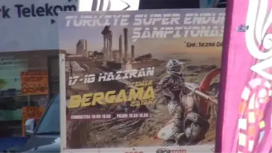 Bergama'da Enduro Şampiyonası Nefes Kesti