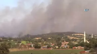 Çanakkale'de Orman Yangını Nedeniyle Misvak Köyü Boşaltıldı