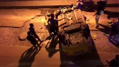 Üsküdar'da Taksi Alt Geçide Düştü: 3 Yaralı