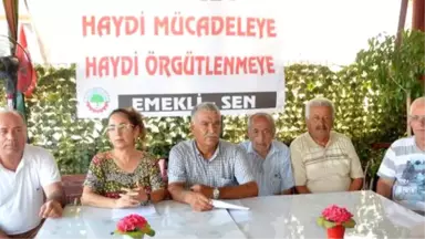 Antalya'da Emeklilere Örgütlenme Çağrısı