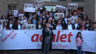 Avukatlardan Adliye Sarayında 16. 'Adalet Nöbeti'