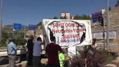 Tunceli Şehit Öğretmenin Adı, Son Olarak Geçtiği Yola Verildi