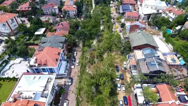 Koşuyolu Parkı'ndaki Yıkım Havadan Görüntülendi