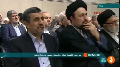 Ahmedinejad'dan Törende Yer Değiştirmesi İran Medyasında Geniş Yer Buldu