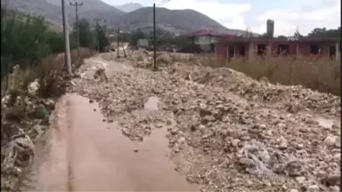 Antalya'da Sel Tarım Arazilerinde Zarara Yol Açtı