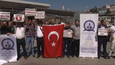 Üsküdar'da Arakan Protestosu