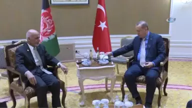 Cumhurbaşkanı Erdoğan, Afganistan Cumhurbaşkanı ile Görüştü