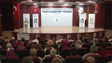 Başbakan Yardımcısı Işık, Tapu Dağıtım Törenine Katıldı