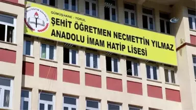 Şehit Öğretmen Necmettin Yılmaz'ın Memleketi Gümüşha'ne Adının Verildiği Okulda Yeni Dönem Hüzünlü...