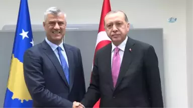 Cumhurbaşkanı Erdoğan, Kosova Cumhurbaşkanı Hashim Thaçi ile Görüştü