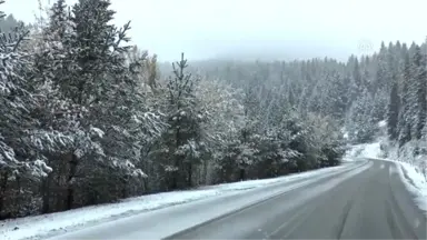 Kartalkaya'ya Sezonun İlk Karı Yağdı