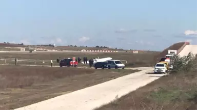 Tekirdağ'da Eğitim Uçağı Sert İniş Yaptı: Pilot Yaralandı