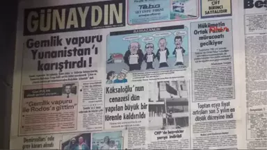 Tokat 43 Yıllık Gazeteleri Dekorasyonda Kullandı