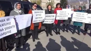 Tokat'ta Kadına Yönelik Şiddete Kornalı Protesto